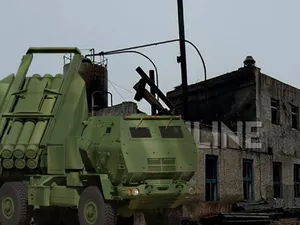 HIMARS a spulberat un tren militar rusesc în Ilovaisk exact când echipamentele erau descărcate - FOTO: Twitter/UkrainianNews24