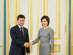 Maia Sandu și Volodimir Zelenski/FOTO: Ambasada Ucrainei