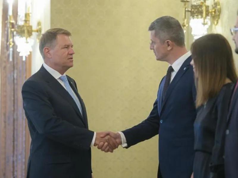 Președintele Klaus Iohannis alături de liderul USR, Dan Barna/ Foto: presidency.ro