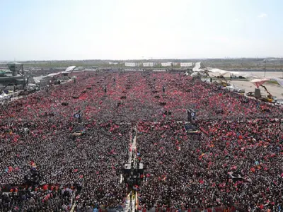 Miting pentru Erdogan - Foto: Twitter / news.ro