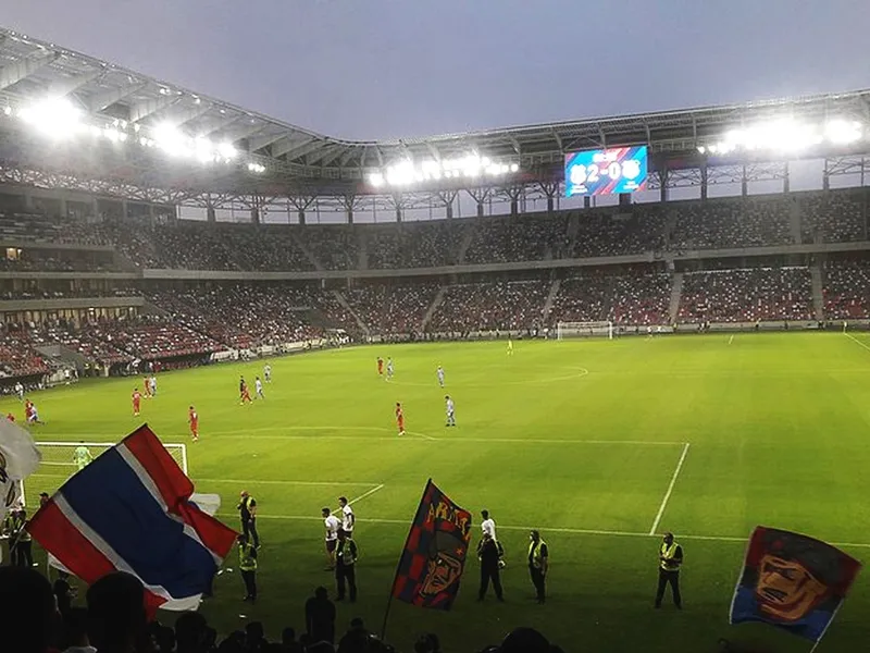 Stadionul Steaua, din Ghencea, la meciul inaugural CSA Steaua - OFK Beograd - Foto: Wikimedia/Becalipleaca/CC BY-SA 4.0