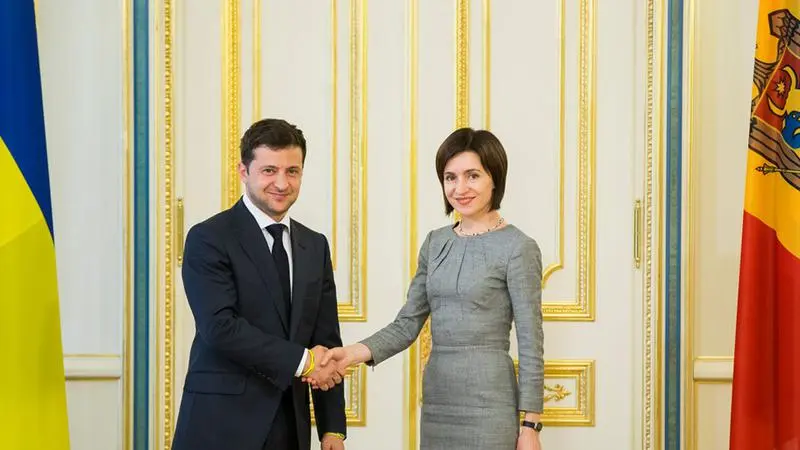 Maia Sandu și Volodimir Zelenski/FOTO: Ambasada Ucrainei