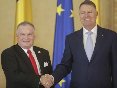 Adrian Zuckerman s-a întâlnit cu Klaus Iohannis. Foto Inquam Photos/Octav Ganea