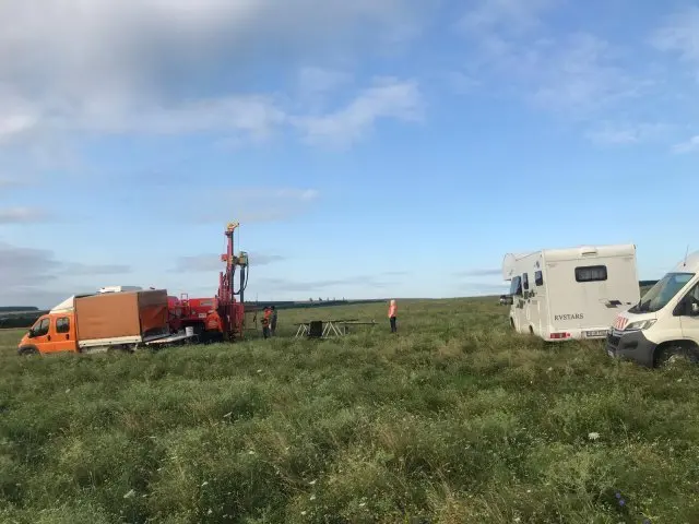 Prima lopată în Iaşi pentru autostrada A8: au început forajele în judeţ/FOTO: ziaruldeiasi.ro