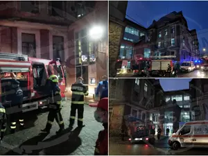 Incendiu la un spital din Satu Mare, din cauza unei țigări aruncate după un calorifer. Foto PresaSM