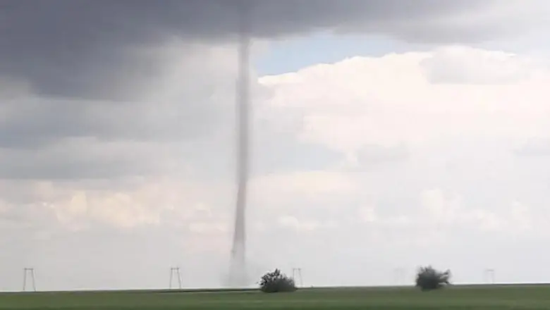 Tornadă în Bărăgan/FOTO: Facebook