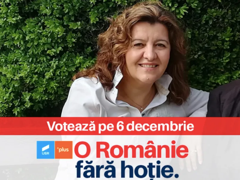 O Românie cu hoție: Carmen Popa (CA Termoenergetica din partea USRPLUS) refuză să-și declare averea/FOTO: Facebook/Carmen Popa