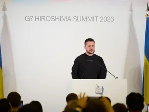 Volodimir Zelenski, la Summitul G7 de la Hiroshima - Foto: Profimedia Images