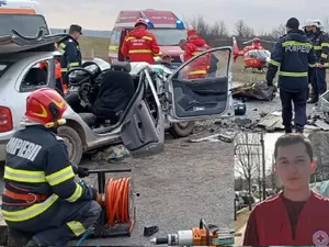 Tânărul Andrei Cristian Cordaș, rănit într-un accident grav la Vaslui Foto: Monitorul de Vaslui