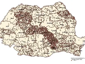 Harta cu cazurile de gripă în săptămâna 10 - 16 februarie. SURSA: CNSCBT