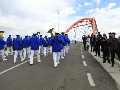 Podul peste Someș de la Ulmeni, inaugurat după 7 ani. / Foto: ziarmm.ro