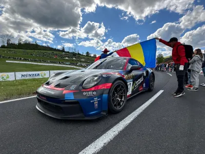 Campionul român la viteză în coastă, remarcabil în etapa din Austria a Campionatului European - Foto: Facebook/Porsche Romania