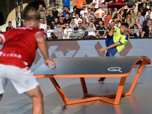 AUR pentru România la teqball, la Jocurile Europene 2023. Și la feminin, și la masculin - Foto: Facebook/Comitetul Olimpic și Sportiv Român