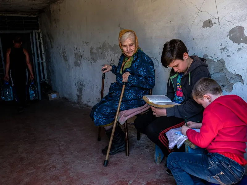 Rușii au prelungit anul școlar în Mariupol pentru a--i „rusifica” pe copiii ucraineni/FOTO: profimediaimages.ro