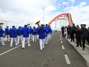 Podul peste Someș de la Ulmeni, inaugurat după 7 ani. / Foto: ziarmm.ro