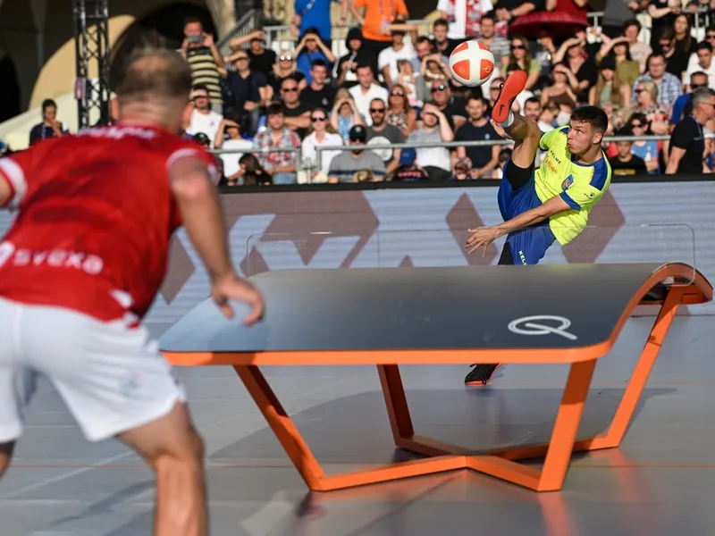 AUR pentru România la teqball, la Jocurile Europene 2023. Și la feminin, și la masculin - Foto: Facebook/Comitetul Olimpic și Sportiv Român