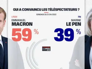 Macron a câștigat dezbaterea televizată cu Le Pen și are prima șansă în alegerile prezidențiale