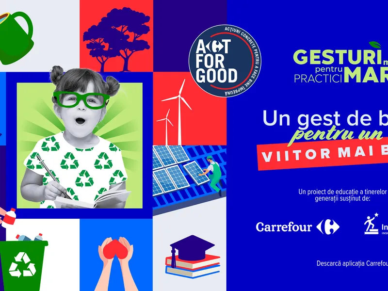 Carrefour și Asociația InspirAction îi învață pe copii să protejeze planeta