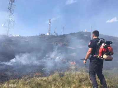 Incendiu Muntele Găina - Foto: ISU Alba