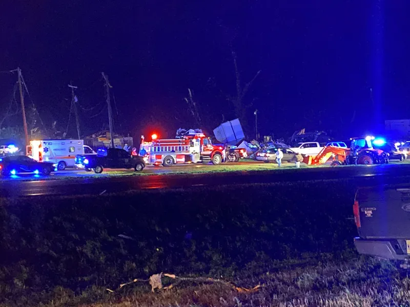 Trecerea unei tornade în statul Mississippi - Foto: Profimediaimages