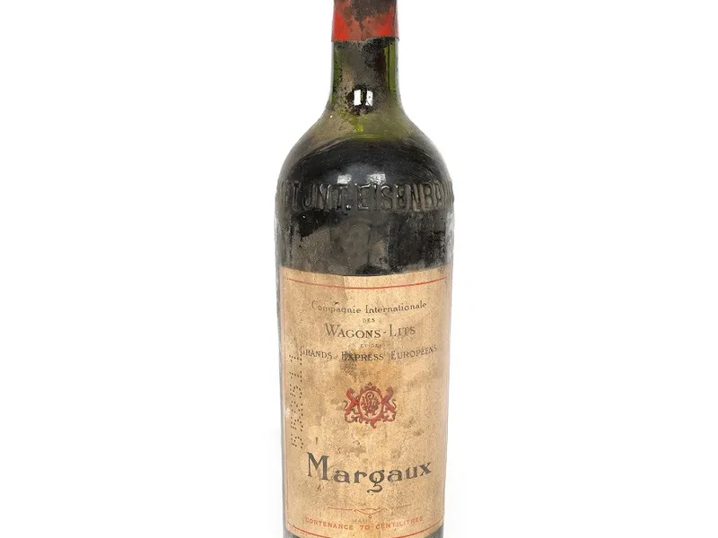 Vin din meniul celebrului tren transcontinental Orient Express, Margaux, 1955