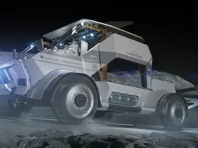 Roverul lunar al Lockheed Martin și Lunar Dawn "pavează" calea explorării și a vieții pe Lună - Foto: Lockheed Martin