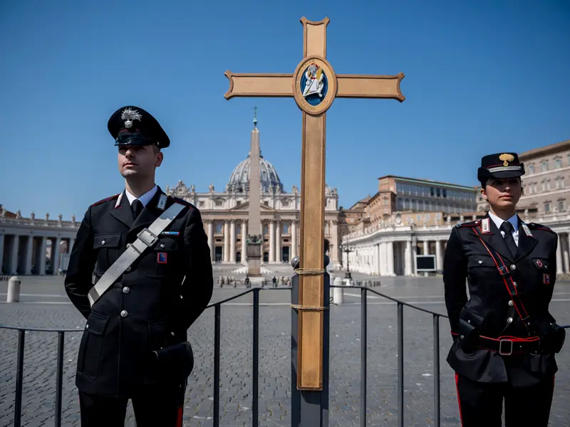 Și slujba de Paște s-a desfășurat fără public la Vatican Foto: Gettyimages