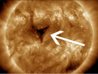 Gaură solară-Foto: NASA-Solar Dynamics Observatory