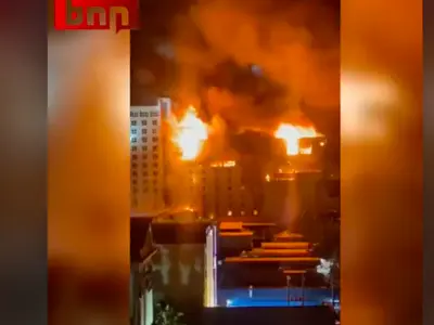 VIDEO 10 morți și 30 de răniți într-un incendiu devastator declanşat la un hotel de lux - FOTO: Captura video