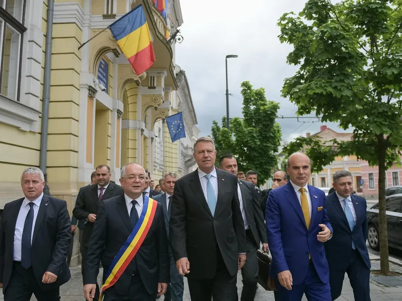 Președintele Klaus Iohannis și liderii PNL cer demisia guvernului Dăncilă Foto: presidency.ro