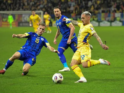 România, îngenunchiată cu 0-1 de Bosnia în preliminariile CM 2026. Lucescu: „Inadmisibil” - Foto: INQUAM PHOTOS / Vali Marin