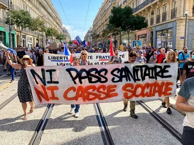 Ample manifestaţii în Franţa, împotriva certificatului COVID. / Foto: leparisien.fr