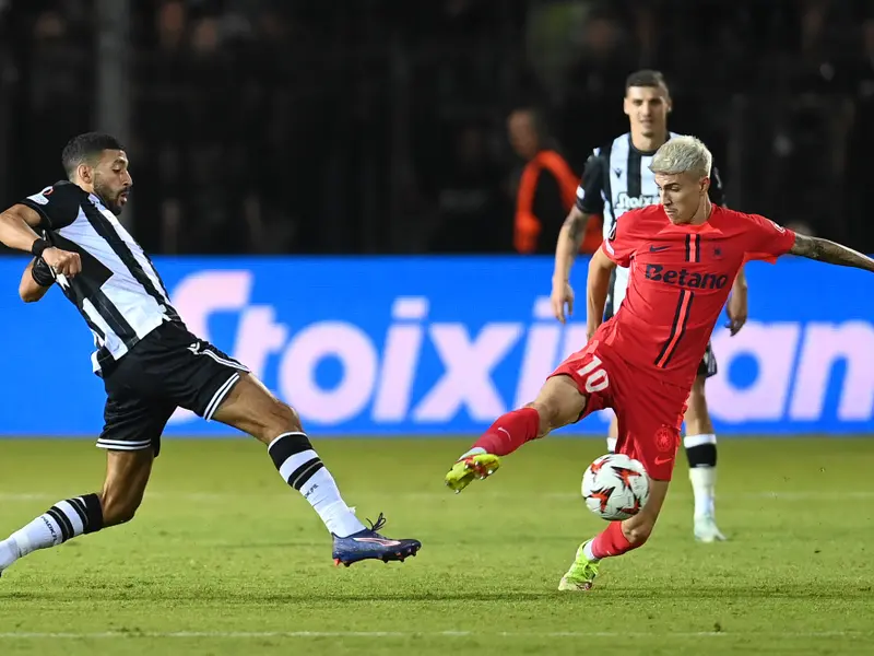 FCSB a îngenunchiat PAOK Salonic, 1-0. E printre cele 5 echipe cu punctaj maxim în Europa League - Foto: INQUAM PHOTOS / Eduard Vînătoru