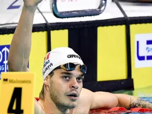 Robert Glinţă, medaliat cu bronz la proba de 50 de metri spate la Europenele de înot de la Kazan. / Foto: sport.ro