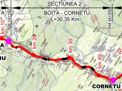 Secșiunea 2 din autostrada Sibiu Pitești Foto: CNAIR