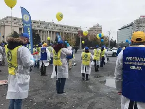 Cele mai mari cinci confederaţii sindicale organizează, miercuri, mitinguri anti-guvernamentale în faţa sediului Guvernului. / Foto: g4media.ro