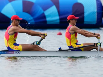 Canotorii Florin Arteni și Florin Lehaci s-au calificat în finala probei de dublu rame - Foto: Profimediaimages.ro