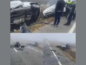 Accident rutier grav pe DN 56. O persoană a murit, trei sunt rănite. O mașină a intrat pe contrasens - Foto: News.ro