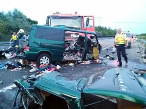 Accidentul din Ungaria (Sursa: Poliția - 24.hu)