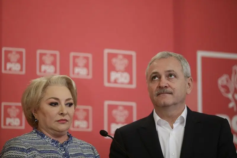 Premierul Viorica Dăncilă alături de fostul lider PSD, Liviu Dragnea/Foto: Inquam Photos - Octav Ganea