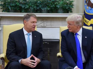 Președintele Klaus Iohannis alături de liderul Statelor Unite, Donald Trump/Foto: Digi24