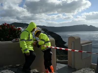 Activitate seismică fără precedent în Santorini. 7 cutremure într-o singură zi au fost înregistrate foto: AFP