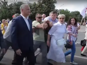 AUR s-a remarcat mai mult prin scandalul făcut de Dorin Chirtoacă. Captură video