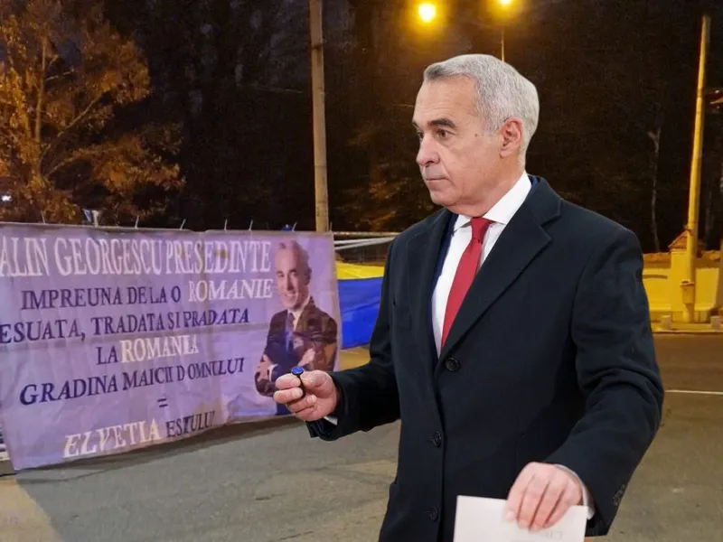 Mesaj provocator al lui Călin Georgescu, peste drum de Cotroceni. Autoritățile, fără reactie - Foto: colaj Profimedia Images)