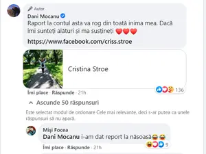 Mesajul de instigare a lui Dani Mocanu Foto: Facebook