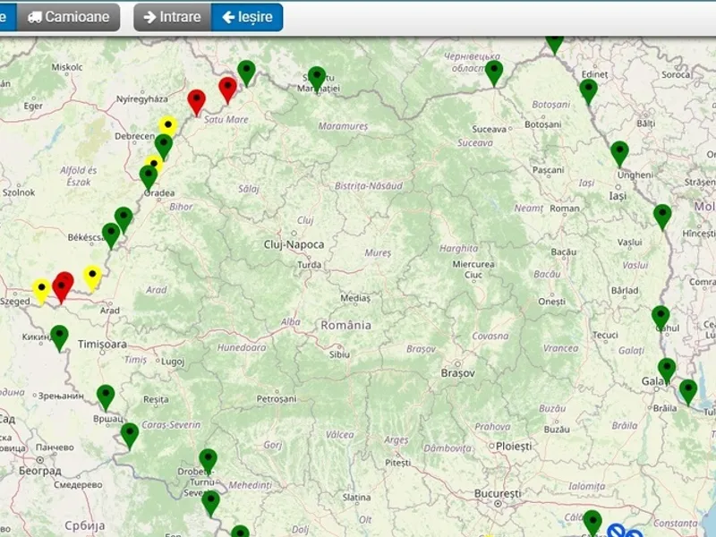 Aglomeraţie la ieşire din ţară în punctele vamale din vestul ţări / news.ro
