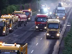 Experiment: 66 de kilometri de autostradă pe trei benzi, asfaltați în nici patru zile. În Germania! / Foto: ndr.de, captură video