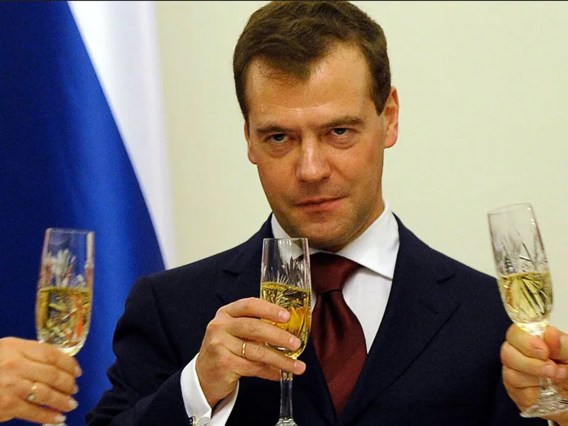 Medvedev îl subminează pe Putin/Foto: moscow times