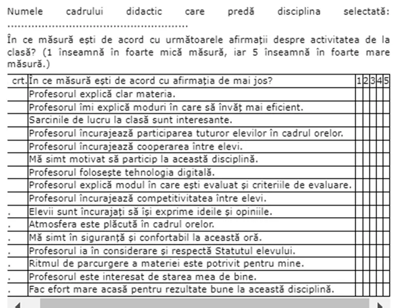 Fișă Feedback - Monitorul Oficial