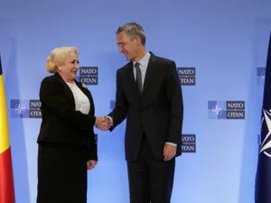 Viorica Dăncilă s-a întâlnit cu secretarul general al NATO. Foto gov.ro